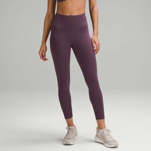 Lululemon Wunder Train High-Rise Ribbed Tight 25" - Grape Thistle